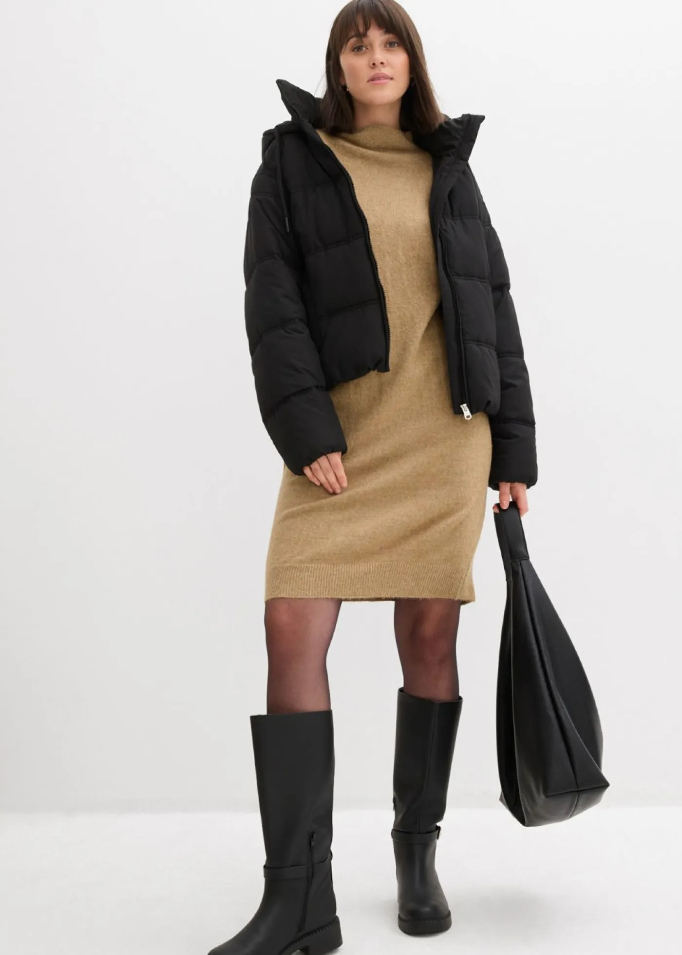 Discount Vestido de punto jaspeado Mujer Vestidos|Ropa De Punto