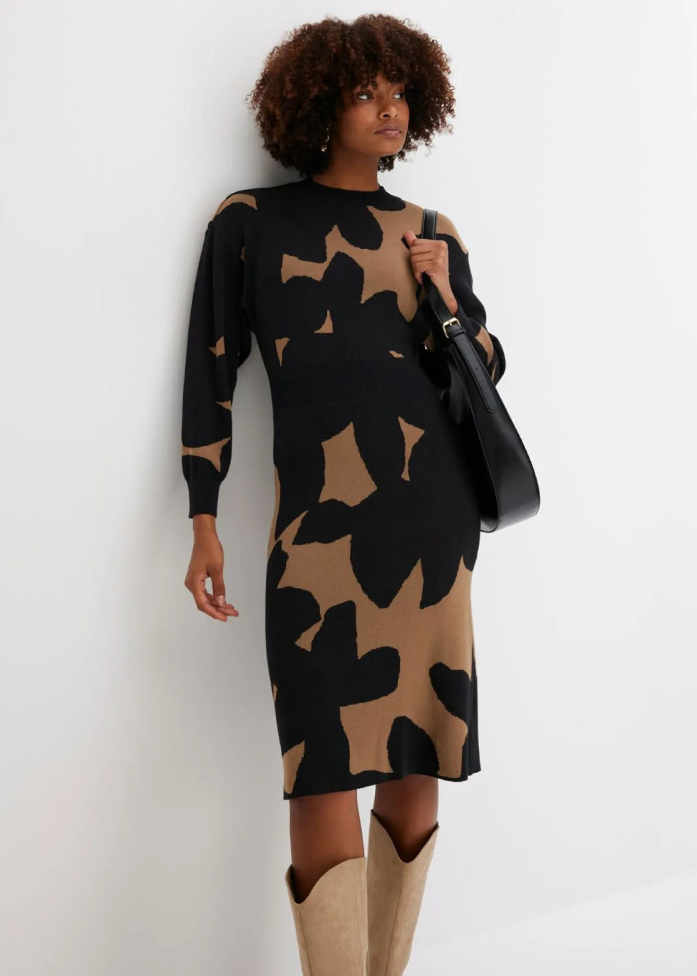 Online Vestido de punto, midi Mujer Vestidos|Ropa De Punto