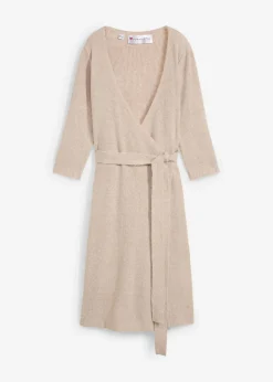 Sale Vestido de punto suave para el embarazo y la lactancia con mangas 3/4 Mujer Premamá