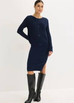 Vestido de punto y chaleco (2 piezas) Mujer Vestidos