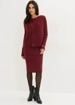 Sale Vestido de punto y chaleco (2 piezas) Mujer Vestidos