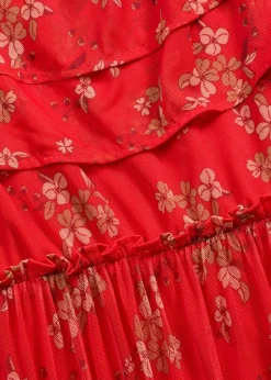 Hot Vestido de punto y malla Mujer Vestidos