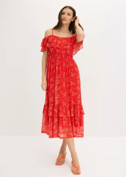 Hot Vestido de punto y malla Mujer Vestidos
