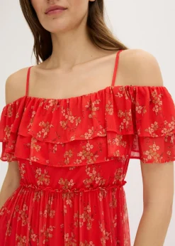Hot Vestido de punto y malla Mujer Vestidos