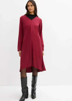 Clearance Vestido de sarga de lyocell fluido Mujer Esenciales|Vestidos
