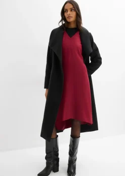 Clearance Vestido de sarga de lyocell fluido Mujer Esenciales|Vestidos