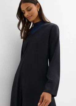 Outlet Vestido de sarga de lyocell fluido Mujer Esenciales|Vestidos