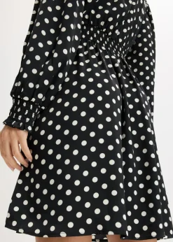 Outlet Vestido de satén fluido con lazo en el cuello Mujer Vestidos