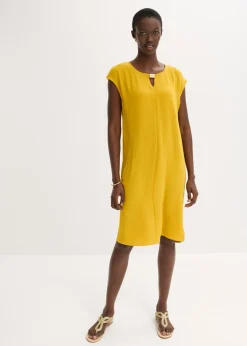Vestido de tejido estructurado Mujer Vestidos
