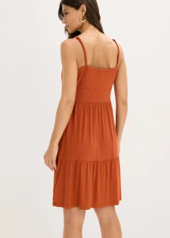 Outlet Vestido de tirantes con detalle de nudo Mujer Vestidos
