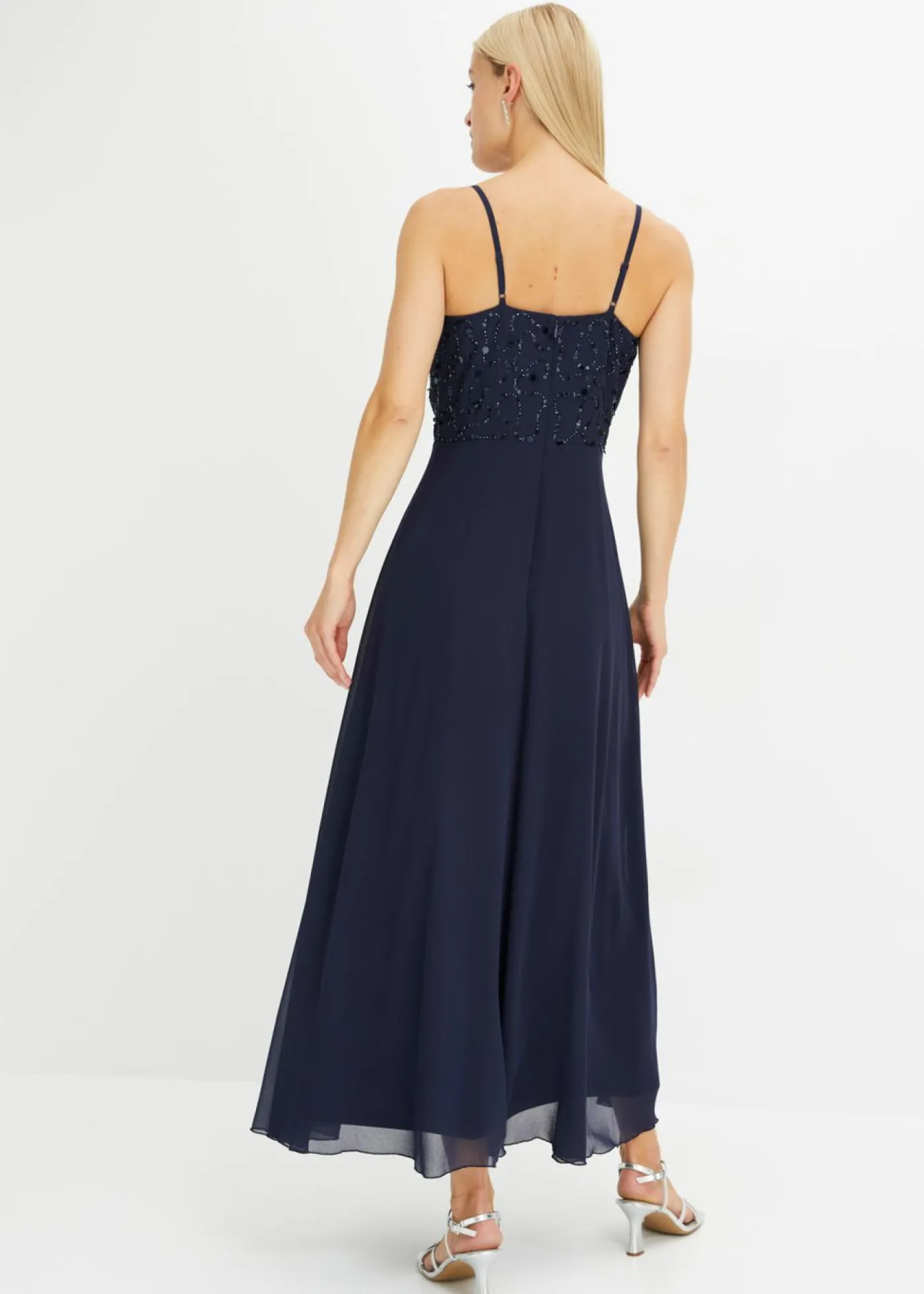 Clearance Vestido de tirantes con lentejuelas bordadas Mujer Vestidos|Tallas Pequeñas