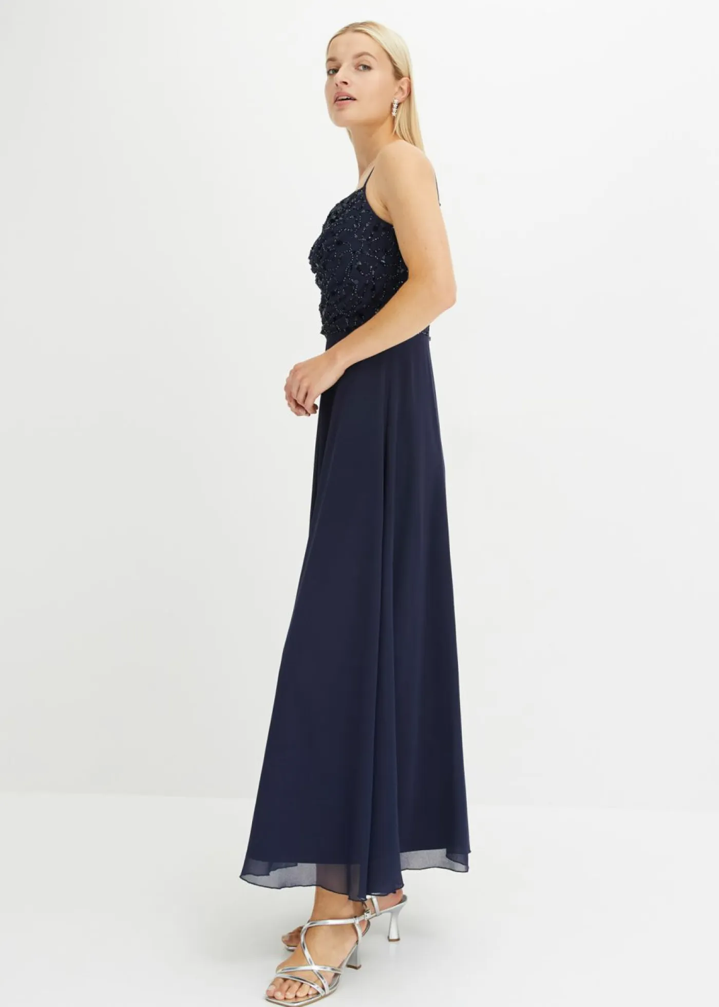 Clearance Vestido de tirantes con lentejuelas bordadas Mujer Vestidos|Tallas Pequeñas