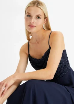 Clearance Vestido de tirantes con lentejuelas bordadas Mujer Vestidos|Tallas Pequeñas