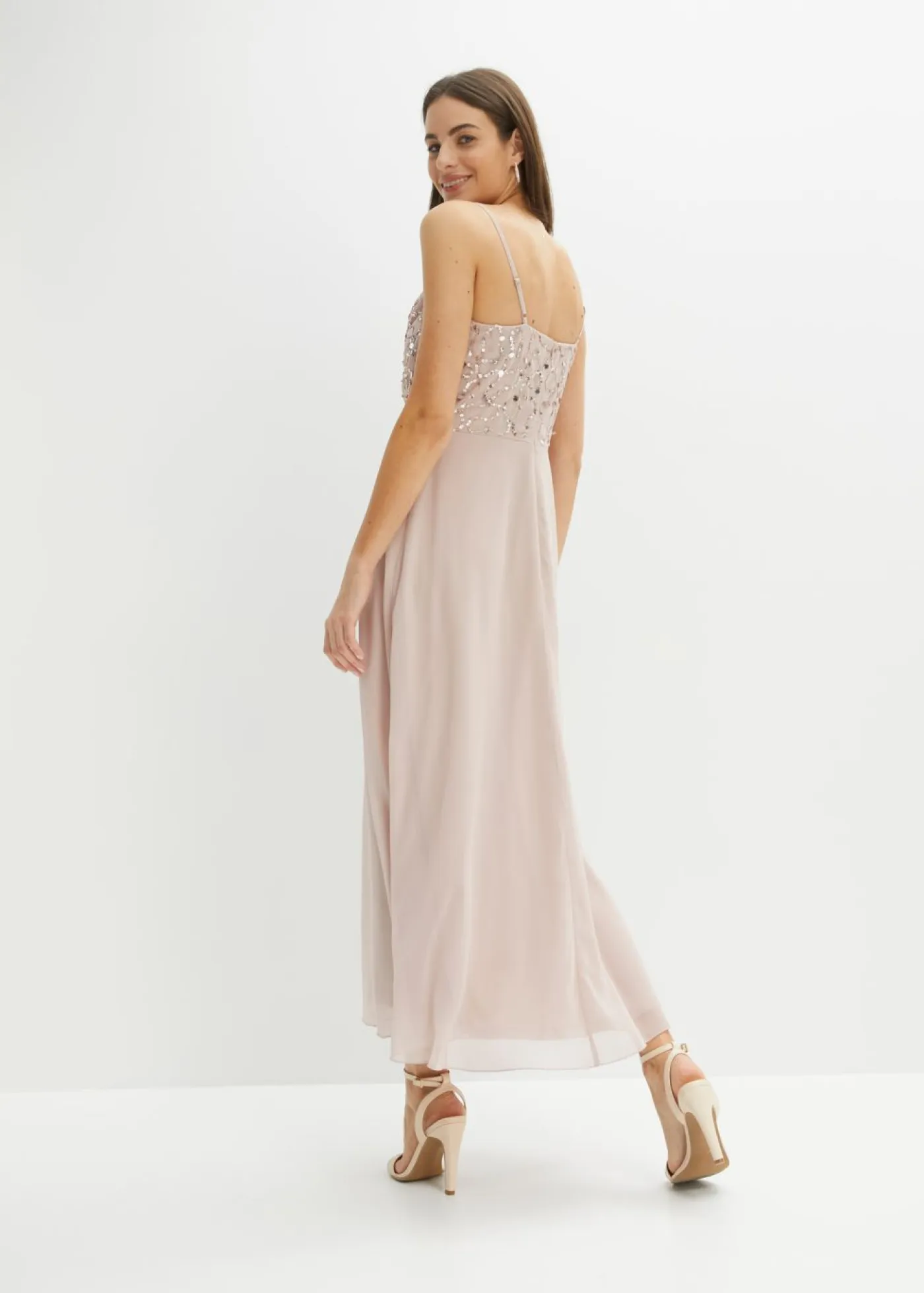 Discount Vestido de tirantes con lentejuelas bordadas Mujer Tallas Pequeñas|Novedades
