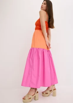 Sale Vestido de tirantes de algodón puro Mujer Vestidos