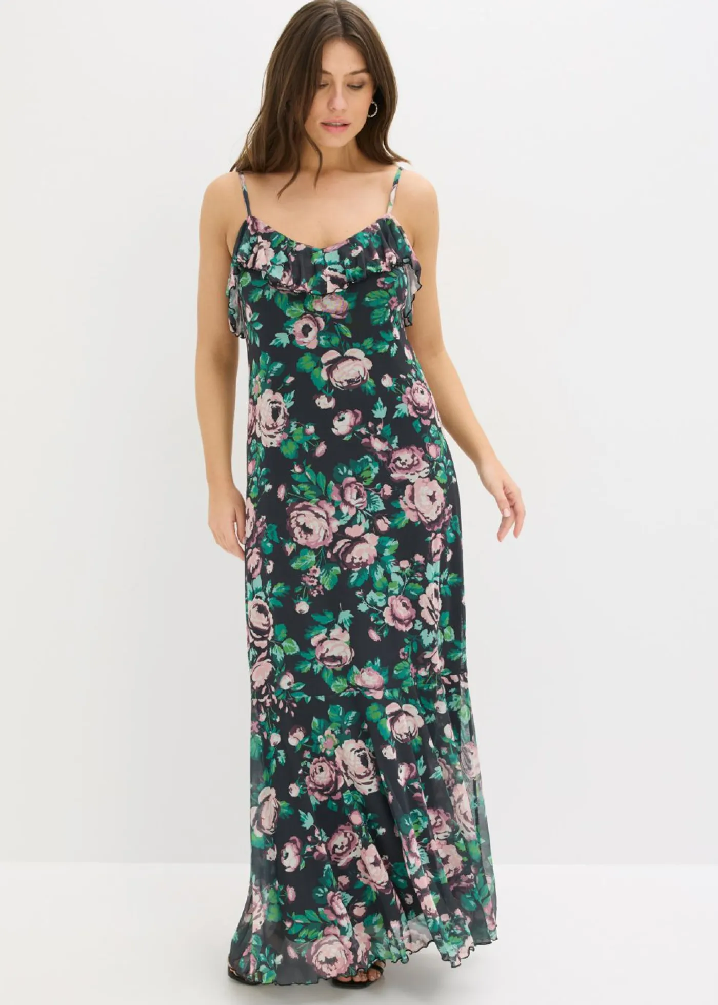 Hot Vestido de tirantes de malla suave Mujer Novedades