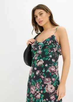 Hot Vestido de tirantes de malla suave Mujer Novedades