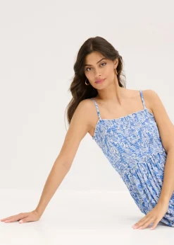 Hot Vestido de tirantes de mezcla de viscosa Mujer Vestidos
