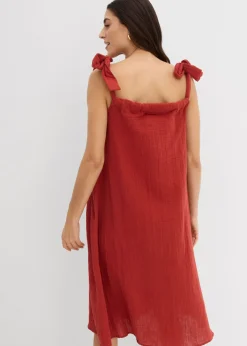 Hot Vestido de tirantes de muselina suave Mujer Vestidos