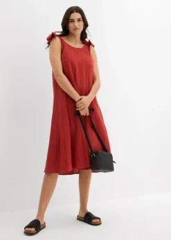 Hot Vestido de tirantes de muselina suave Mujer Vestidos