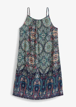 New Vestido de tirantes de viscosa fluida Mujer Vestidos