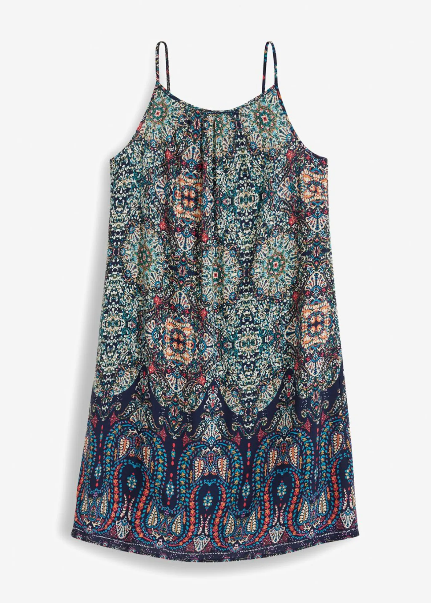 New Vestido de tirantes de viscosa fluida Mujer Vestidos