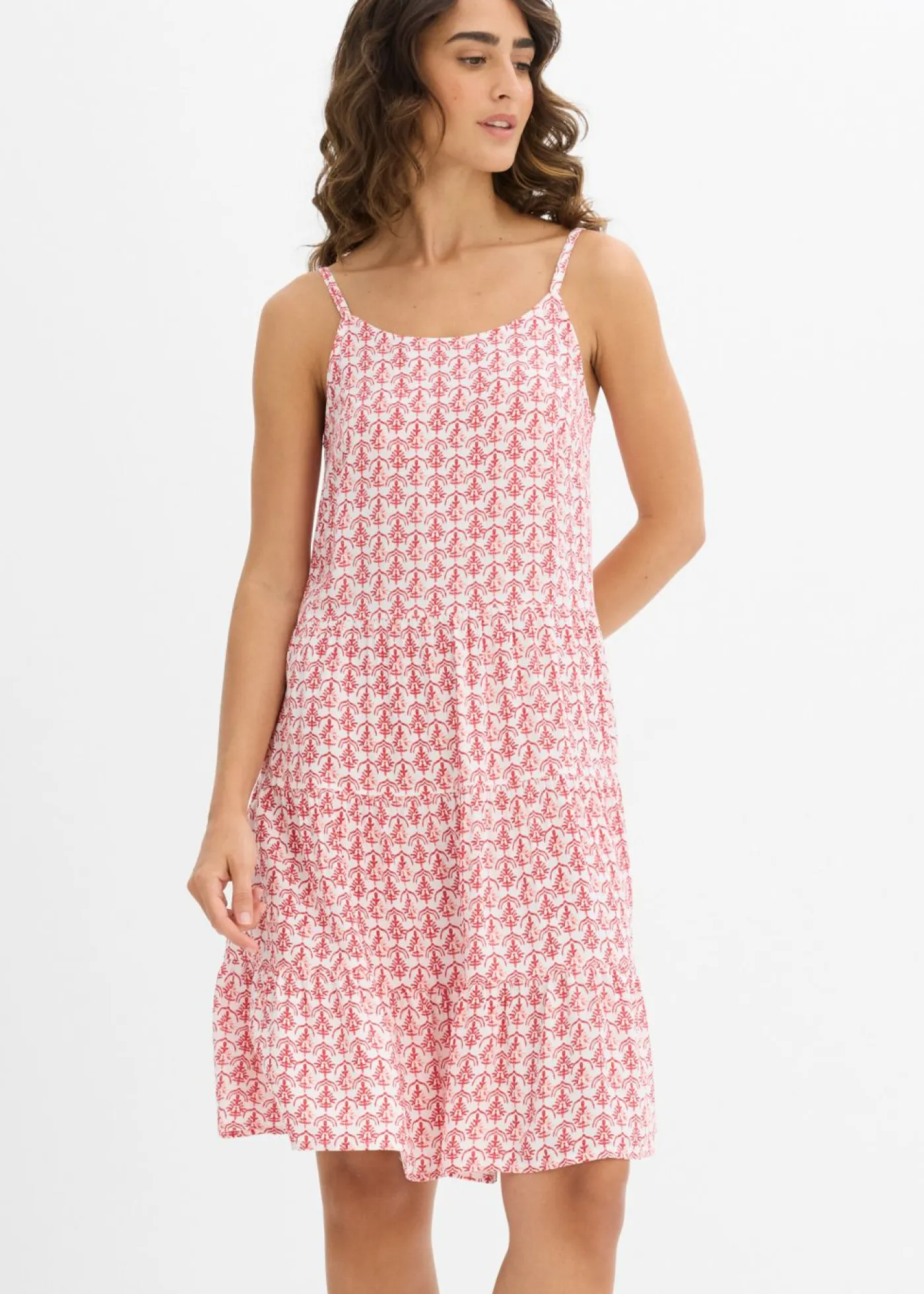Online Vestido de tirantes de viscosa fluida Mujer Vestidos