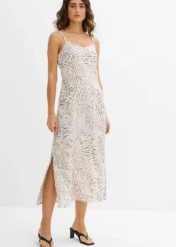 Hot Vestido de tirantes de viscosa fluida Mujer Vestidos