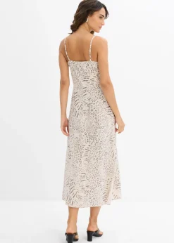 Hot Vestido de tirantes de viscosa fluida Mujer Vestidos