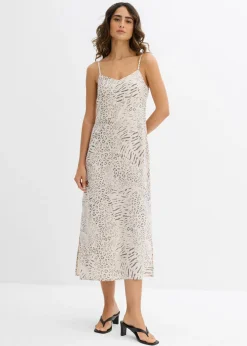 Hot Vestido de tirantes de viscosa fluida Mujer Vestidos