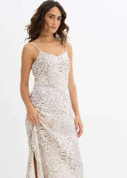 Hot Vestido de tirantes de viscosa fluida Mujer Vestidos