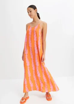 Best Vestido de tirantes de viscosa fluida Mujer Vestidos