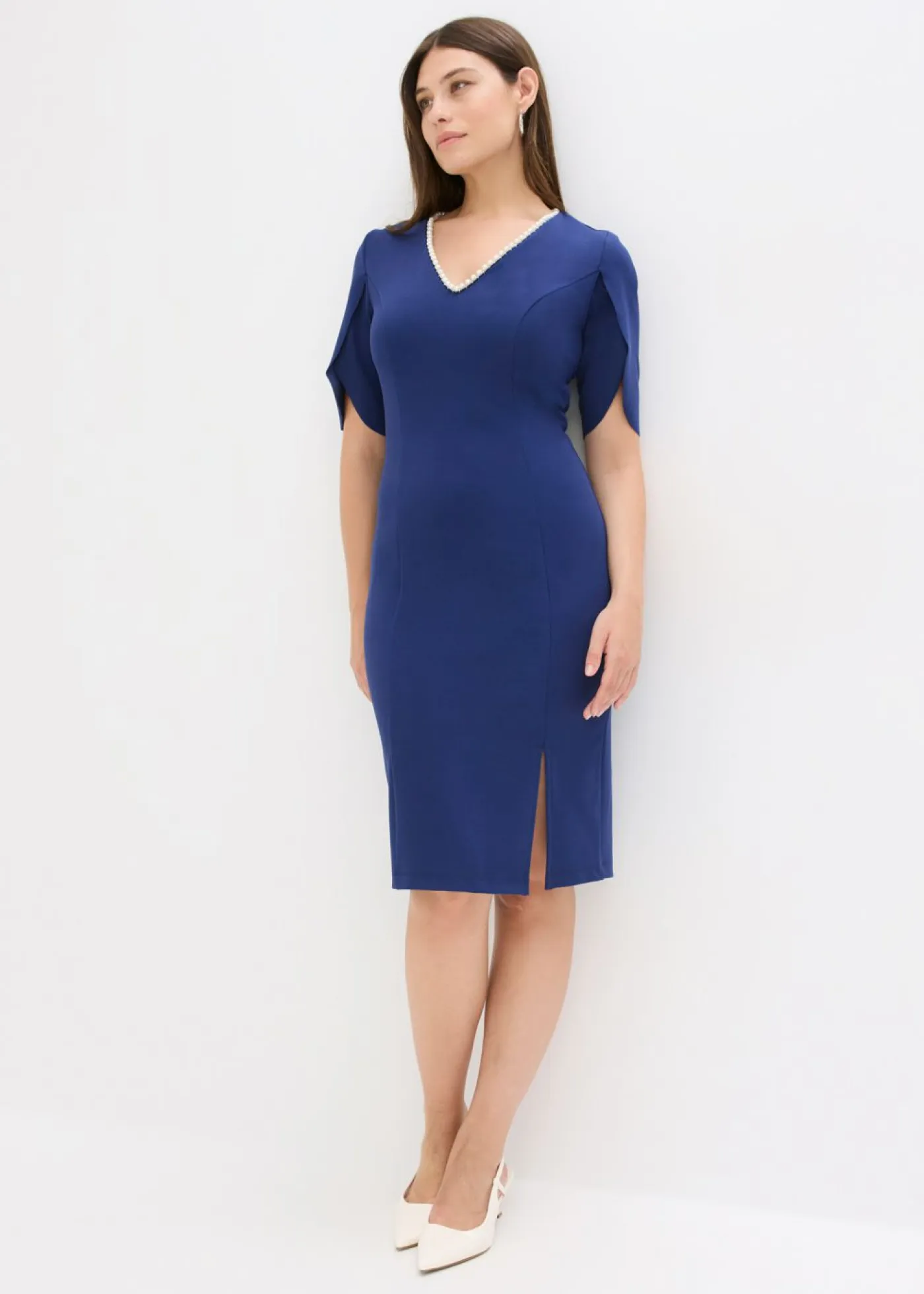 Discount Vestido de tubo con aplicación de perlas Mujer Vestidos|Ropa Elegante