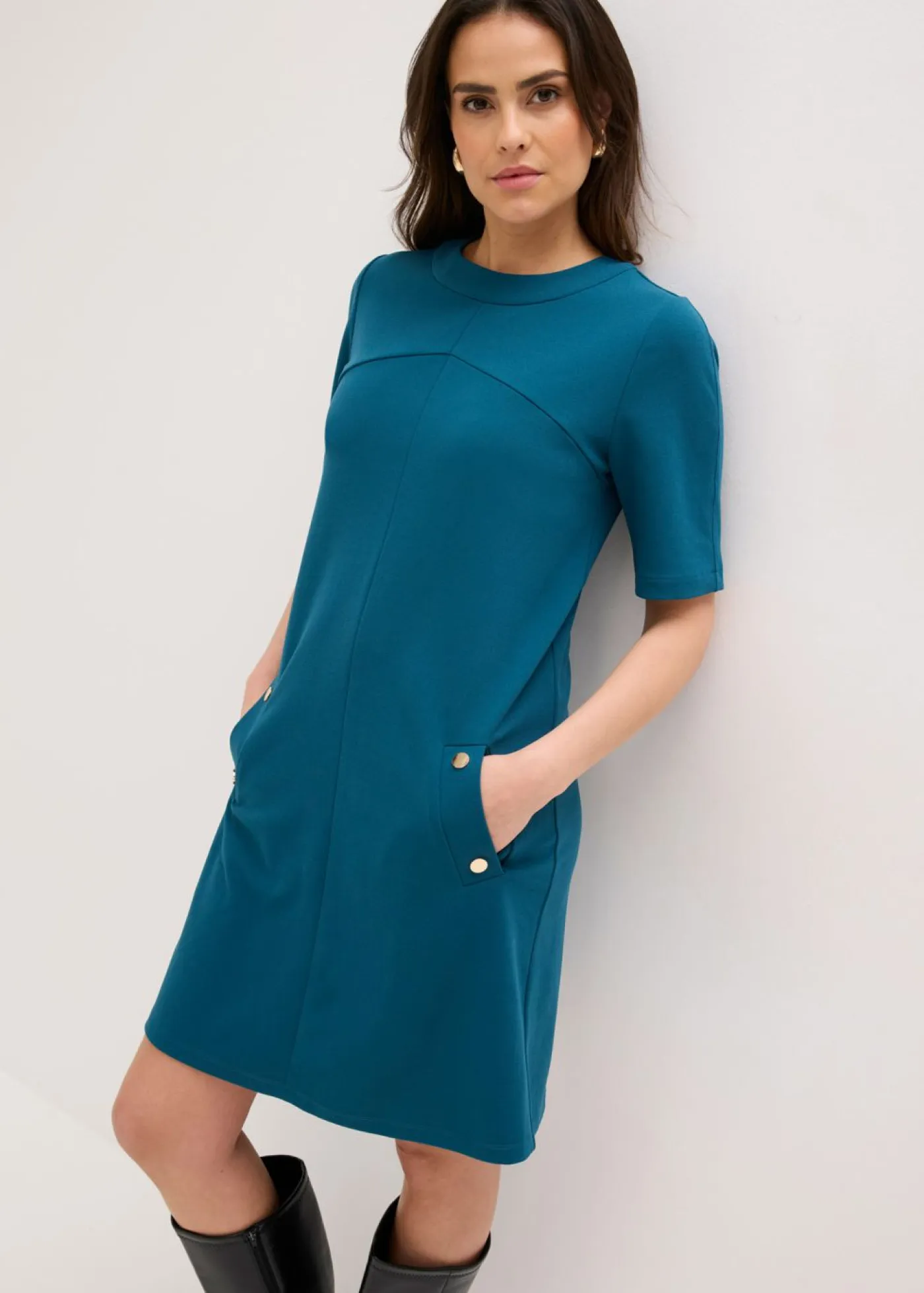 Discount Vestido de tubo con elastano Mujer Vestidos|Novedades