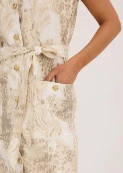 Online Vestido de viscosa con cordón (2 piezas) Mujer Vestidos