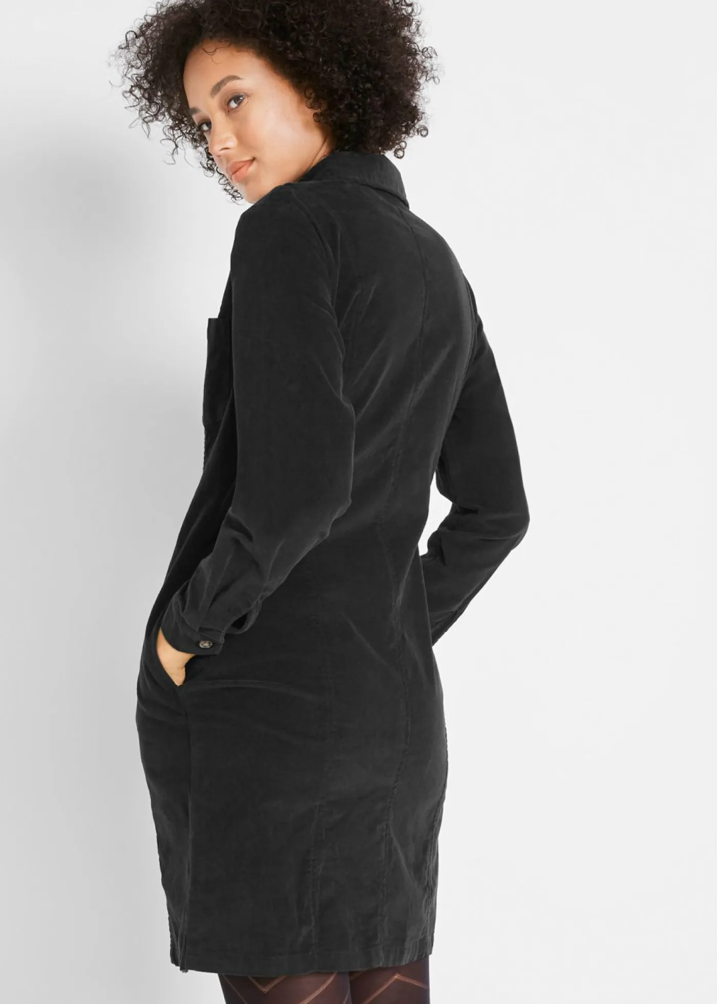 Best Vestido elástico de pana Mujer Vestidos