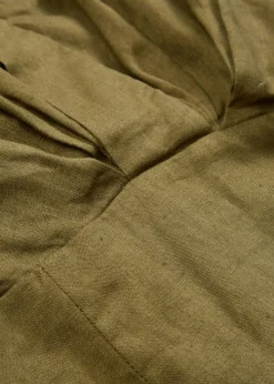 New Vestido entallado de lino puro Mujer Premium|Vestidos