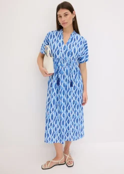 Outlet Vestido estampado con corte de túnica Mujer Vestidos