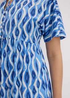Outlet Vestido estampado con corte de túnica Mujer Vestidos