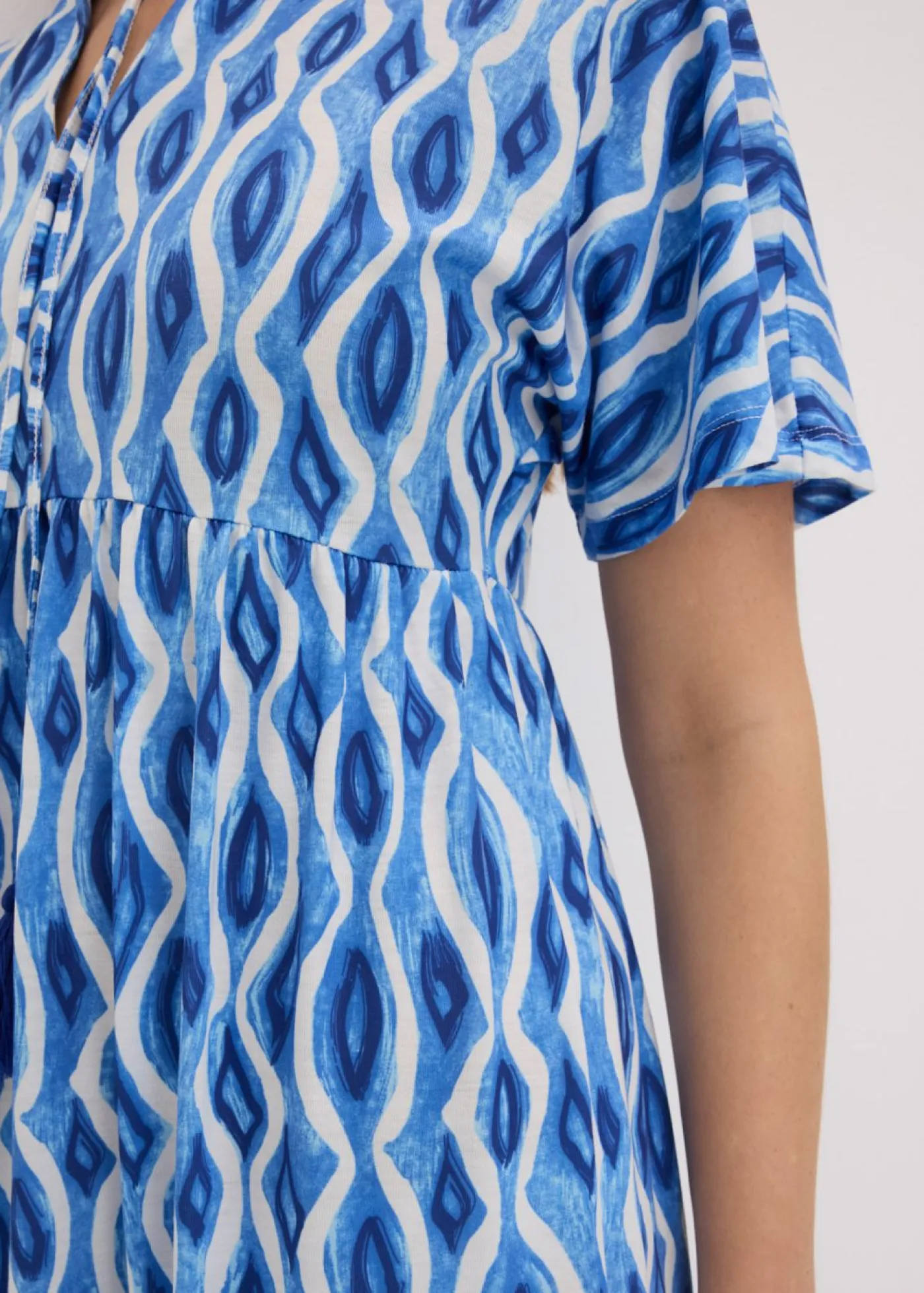 Outlet Vestido estampado con corte de túnica Mujer Vestidos