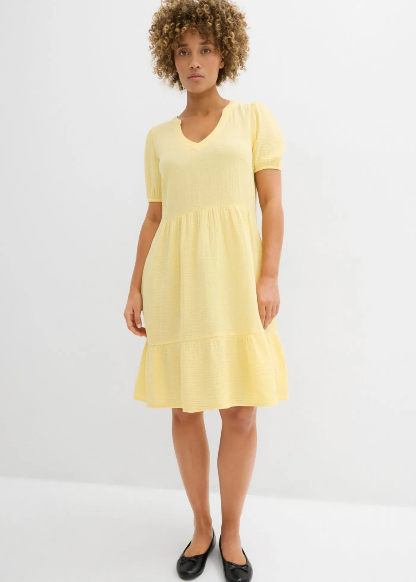 Sale Vestido holgado de muselina de algodón Mujer Vestidos|Novedades