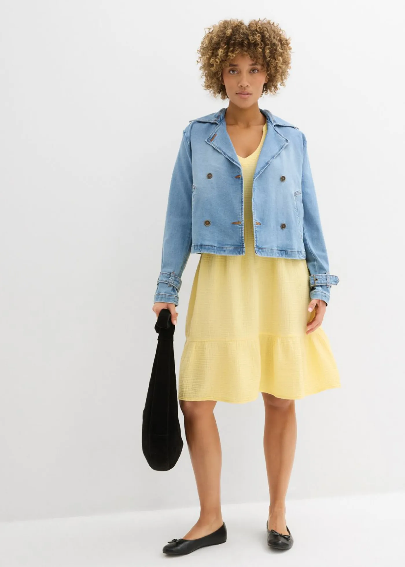 Sale Vestido holgado de muselina de algodón Mujer Vestidos|Novedades