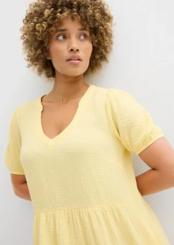 Sale Vestido holgado de muselina de algodón Mujer Vestidos|Novedades