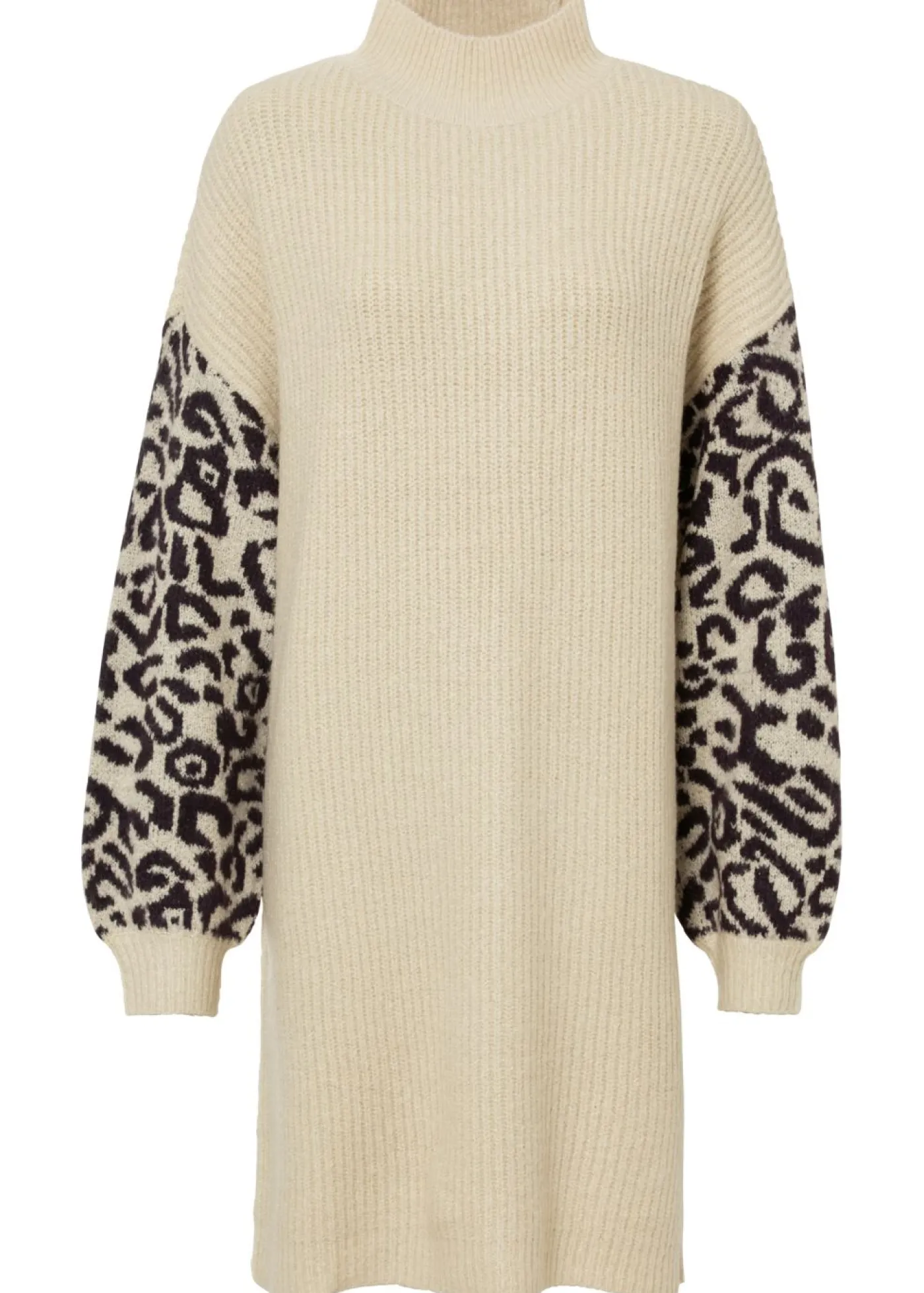 Discount Vestido holgado de punto con estampado de leopardo Mujer Vestidos|Ropa De Punto