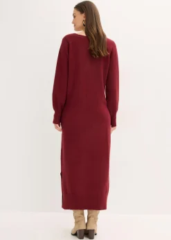 Online Vestido holgado de punto con largo midi Mujer Vestidos|Ropa De Punto