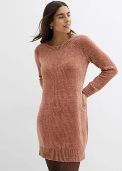 Outlet Vestido holgado de punto de chenilla Mujer Vestidos|Ropa De Punto