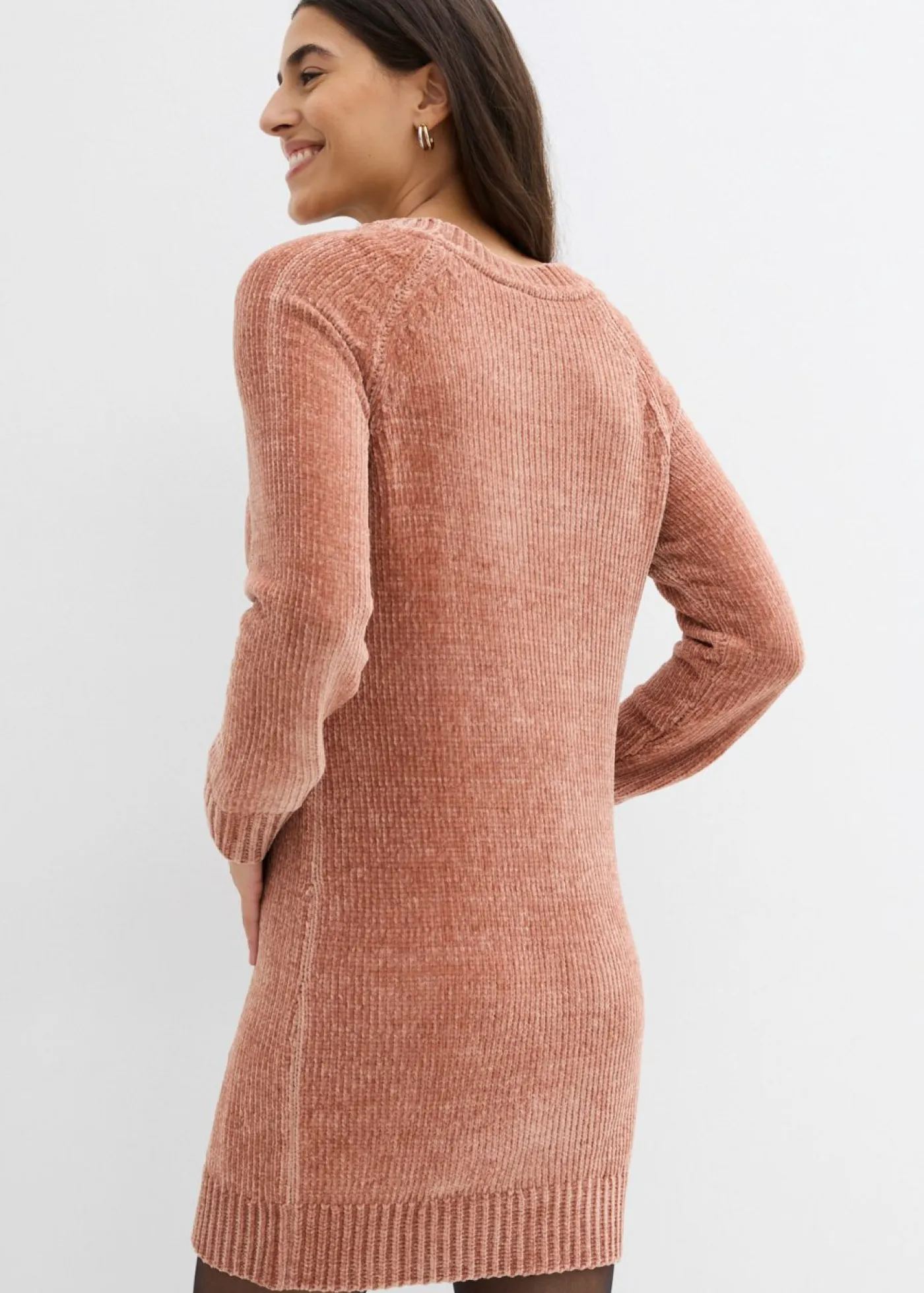 Outlet Vestido holgado de punto de chenilla Mujer Vestidos|Ropa De Punto