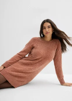 Outlet Vestido holgado de punto de chenilla Mujer Vestidos|Ropa De Punto
