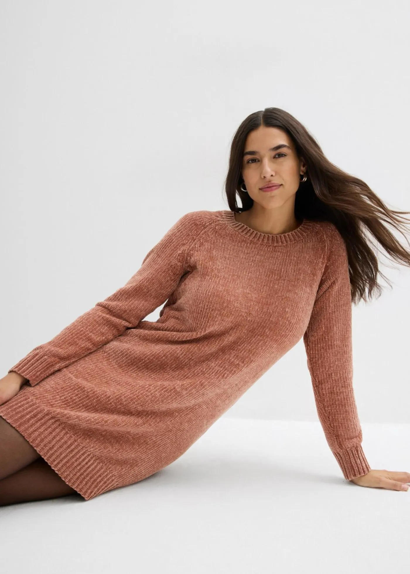 Outlet Vestido holgado de punto de chenilla Mujer Vestidos|Ropa De Punto
