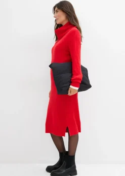 Best Vestido holgado de punto con cuello vuelto Mujer Vestidos|Ropa De Punto